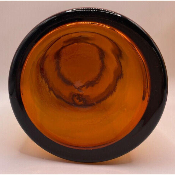 Home America Amber Glass With Lid, Retro Style Set of 2 - Picture 5 of 11